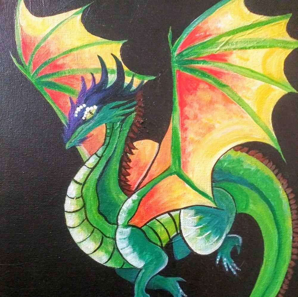 Original Dragon Painting
